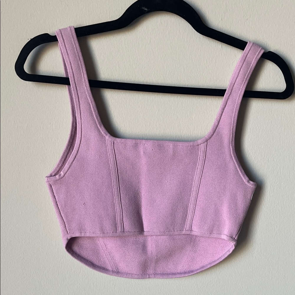Babaton Lilac Crop Top - Picture 3 of 3
